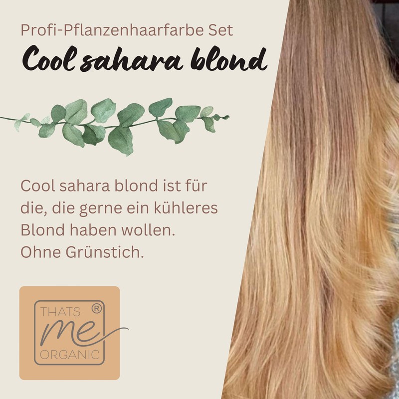 Professional Plant Hair Colour Set Cool Sahara Blonde in 2