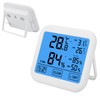 OWE034 4in Digital LCD Thermohygrometer Touch Screen Temperature Humidity Meter