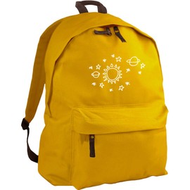 HippoWarehouse Sun star pattern backpack ruck sack Dimensions: 31 x 42 x 21 cm Capacity: 18 litres