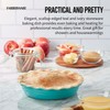 Farberware Bakers Advantage Durable Stoneware Ceramic Pie Dish, Ideal for