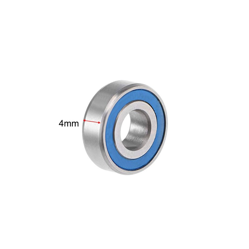 sourcing map MR125-2RS Deep Groove Ball Bearing 5x12x4mm Double Sealed