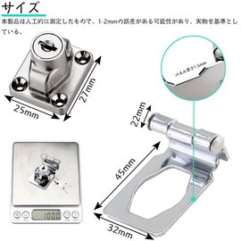 Door Lock, Drawer Lock, Key Lock, Hardware, 1 Piece, Padlock, Key Lock, 90 Degree, Chromed Plated Twist Knob, Easy Installation, Zinc Alloy, Easy Installation, Security Measures, Velcro Lock, Security