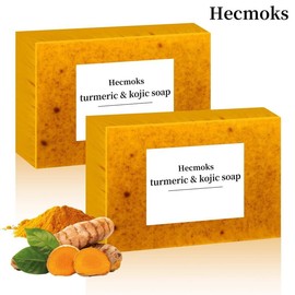 HECMOKS 【BUY 1 GET 1 FREE,BUY 2 GET 2 FREE】Say Goodbye to Dark Spots: Lemon Turmeric Infused Kojic Acid Soap for a Brighter, Clearer You Body Care Cleansing Springtok - Scent: 6Pcs(Buy 3 Get 3 Free)