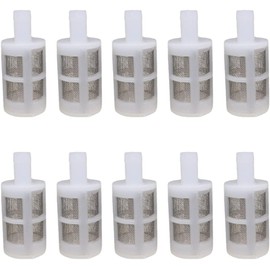 10 Pieces White Household Hose Filters 8mm Water Pump Filters Stainless Steel Encryption Filters Garden Hose Strainer for Sprayers Car Washers Oil Pumps and Industrial Equipment Pumps and Circulatio