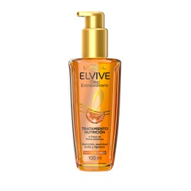 Elvive Tratamiento en Aceite LOral Paris leo Extraordinario pelo ms suave y con brillo intenso con 6 leos de flores preciosas, 100 ml                 