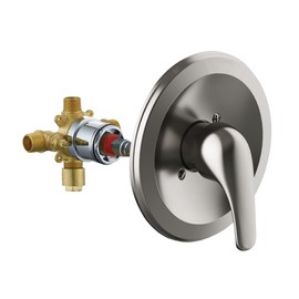 Design House 594903 Middleton, Transitional Single-Handle Shower Valve Trim with Escutcheon for Bathroom, Satin Nickel