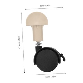 COLLBATH Versatile Pet Crate Casters 4pcs Small Caster Wheels for Cat Cage Shopping Cart Office Furniture Dog Crate Bird Cage Quick Assembly