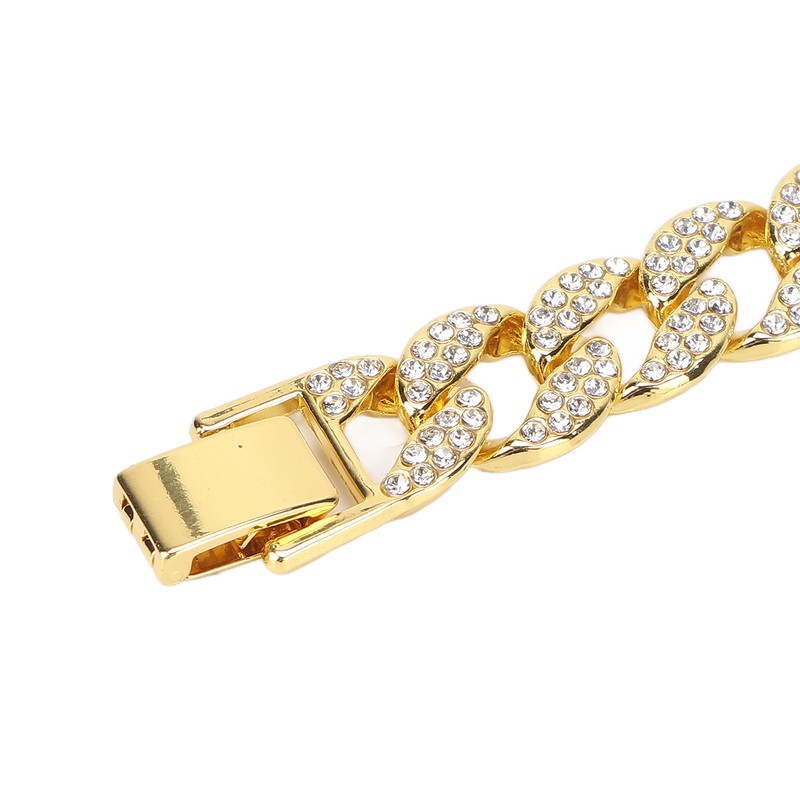 Cuban Bracelet Cuban Boutique Rhinestone Jewelry Hip Hop Couple Bracelet