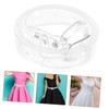 PACKOVE 3pcs Elegant Transparent Waist Belt for Women Fashion Decorative
