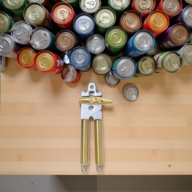 Gold All Metal Can Opener & Bottler Openers, Golden Manual Can Openers