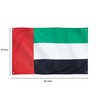 Runesol UAE Flag, 91x152cm, 3ft x 5ft, 4 Grommets, Eyelet