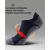 SITOISBE Men's No Show Compression Athletic Socks, Cushioned for Running