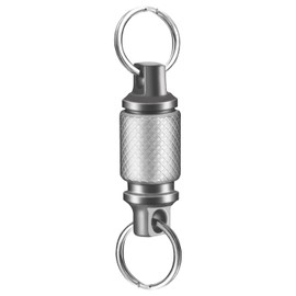 Shusmda Titanium Quick Release Keychain Mini Universal Swivel Buckle for Bag/Purse/Belt Key Holder Accessory