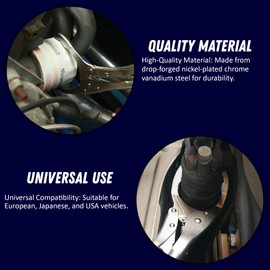 Dapetz ® Adjustable Oil Filter Locking Pliers Oil Filter Wrench Vice Locking Grip 53-118mm Alloy Steel Auto Car Oil Filter Wrench Vice Locking Grip