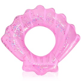 Sutekus Scallop Float, Pool, Seashell Float, Large Design, Glitter, Sea Season, Float, For Swimming, Beach, Adults, Children, Summer Day, Summer Vacation, Super Cute, Inflatable, Summer Travel,
