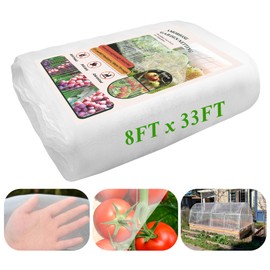 Garden Netting Ultra Fine 8x33FT, Plants Cover, Barrier Mesh for Plant Vegetables Fruit Flower Tree, Row Covers Raised Bed Protection Net, Bird Animals Screen