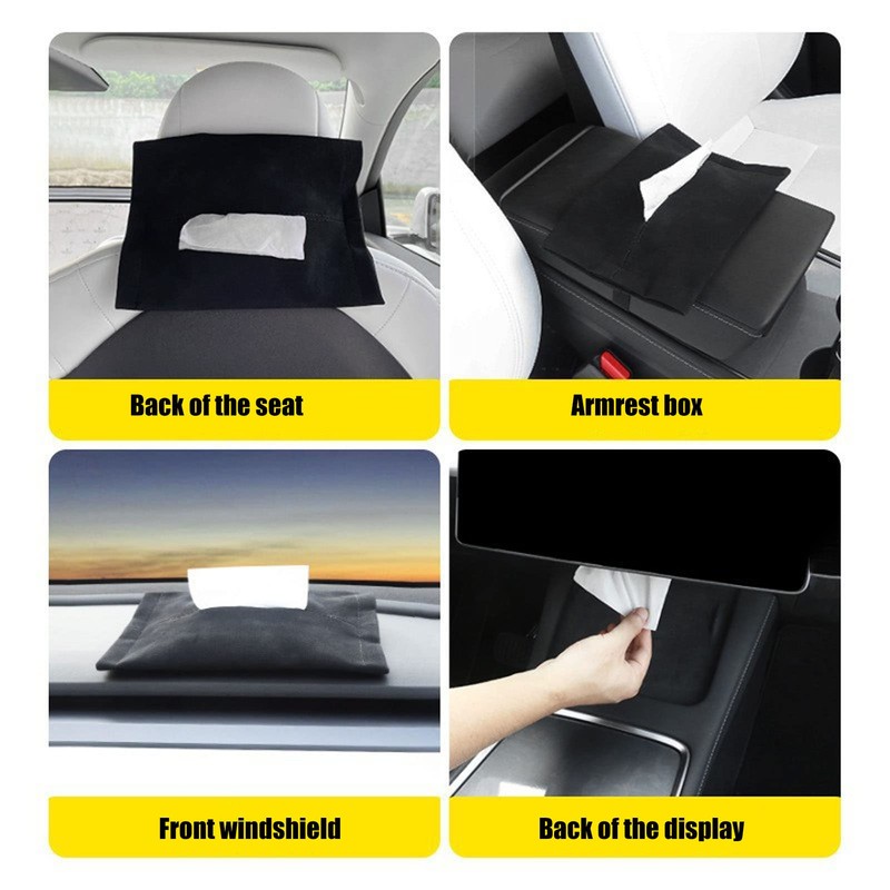 Car Napkin Holder Box Car Tissue Box Silicon Center Console
