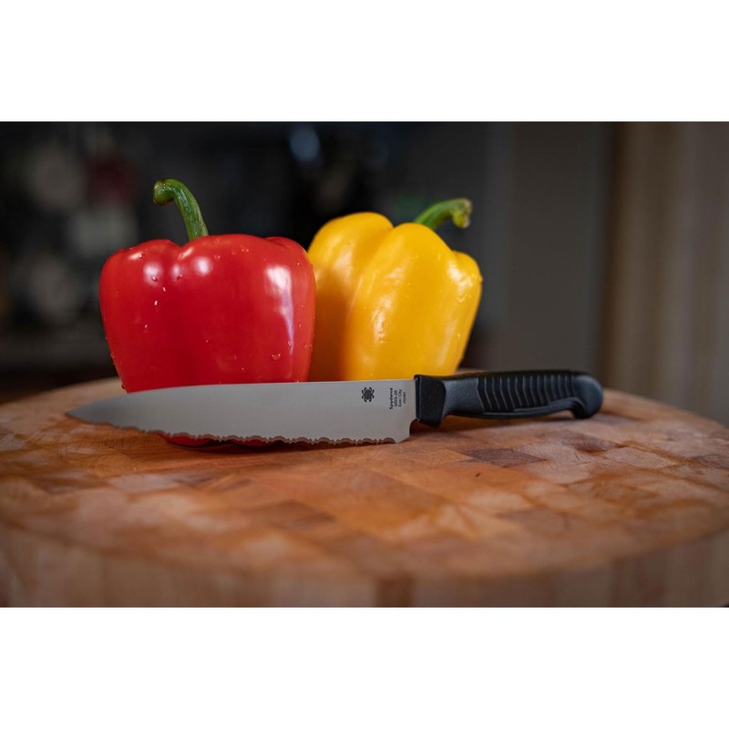 Spyderco Lightweight Kitchen Utility Knife with 4.5" MBS-26 Stainless Steel