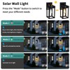 AEQ Solar Wall Lights Outdoor, Solar Wall Sconce with 3