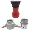 SpringSpray 2" NPSH Heavy-Duty Industrial Fire Hose Nozzle with 2
