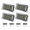 4 Sets Digital Tube Display Module LED 4 Digit 7