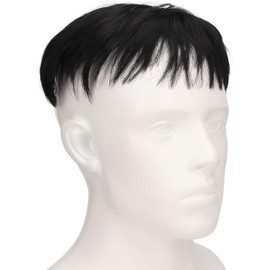 Peluquín Corto Esponjoso, Pelo Sintético a la Moda para Fiestas, Halloween, Diario, Adorno para el Cabello, Pieza de Cabello