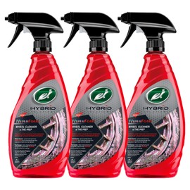 Turtle Wax 54201 Hybrid Solutions Hyper Foam Wheel and Tire Cleaner, Spray on Heavy Duty Formula for Both Wheels and Tires, 23 oz (Pack of 3)