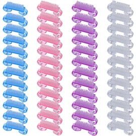 Set de 48 Cepillo para Limpiar Uñas, Kit de Limpieza para Dedos de los Pies y Uñas, Cepillos de Uñas para Limpieza con Mango Práctico, para Manicure, Pedicure y Limpieza General