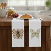 Floral Bee Butterfly Kitchen Towels 16x24 Inch Set of 2