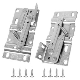 AUXBC 1 Pair Tip Out Tray Hinges, 45 Degrees Tilt Tray Hinge, Steel Scissor Hinges Sink Hinges, Kitchen Sink-Front Drawer Hinges, Cabinet Flip-Down Door Hinges