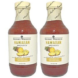 Gourmet Warehouse Hawaiian BBQ Sauce, 16 Fl ozs,2 Pack - No MSG, No HFCS