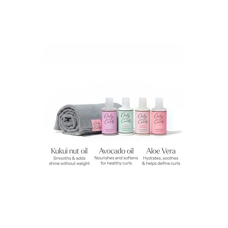 Only Curls Starter Pack & Microfibre Towel, Curl Defining Mini