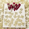 JUNCHAO 10Pcs Gold Bow Nail Charms, 20pcs/set, Rhinestone, Small, Bow,