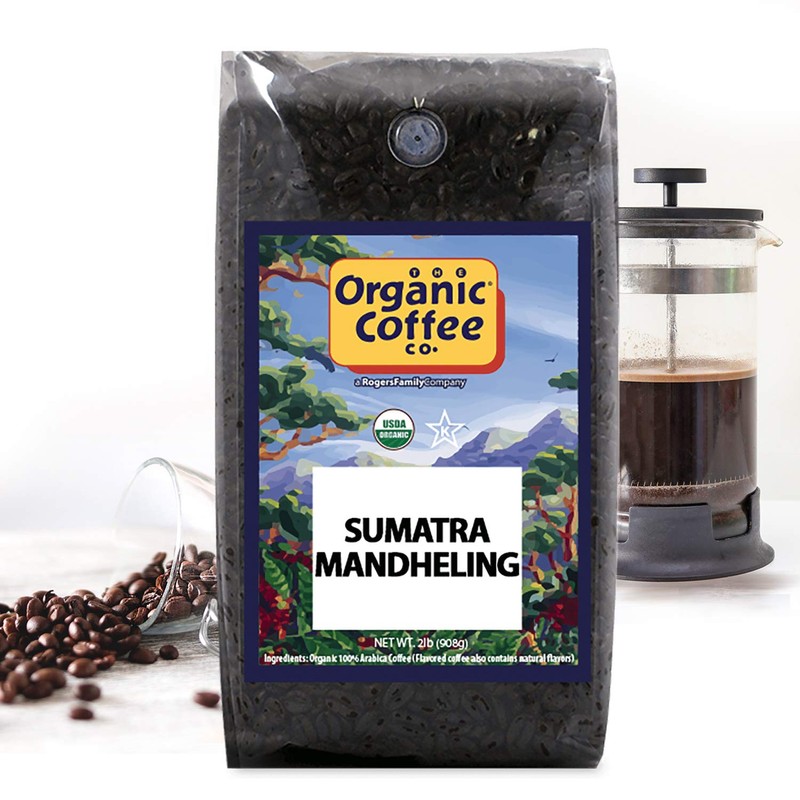 The Organic Coffee Co. Sumatra Mandheling Whole Bean Coffee 2LB