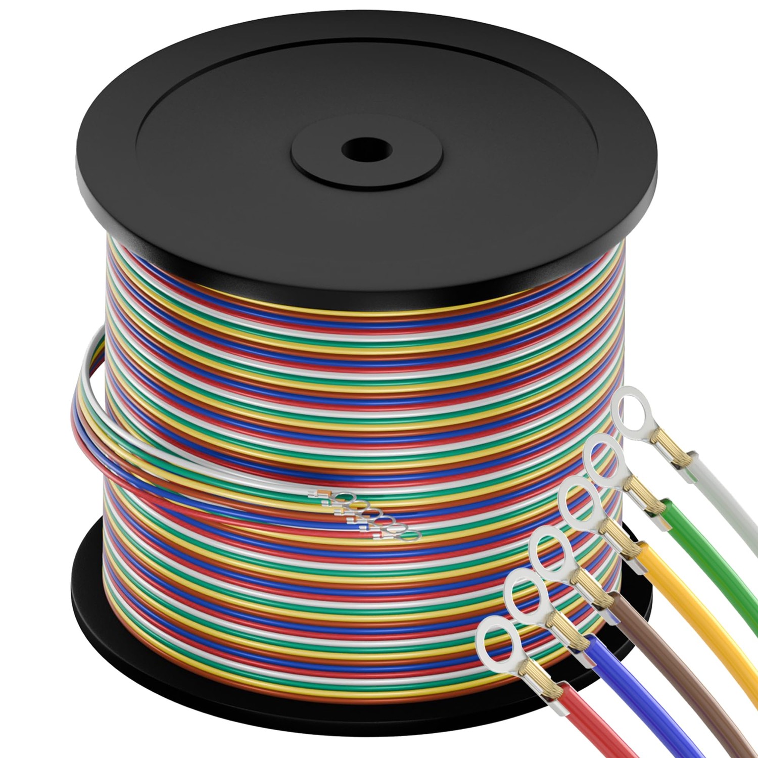 Enough Long 400FT 14 Gauge 6 Way Trailer Wire CCA Bonded Extension ...