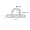 NOVSINO Stainless Steel Ceiling Hooks Wall Hooks, M8 Screw Mount