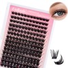 FADLASH Lash Clusters DIY Natural Eyelash Clusters Waterproof Individual Lashes