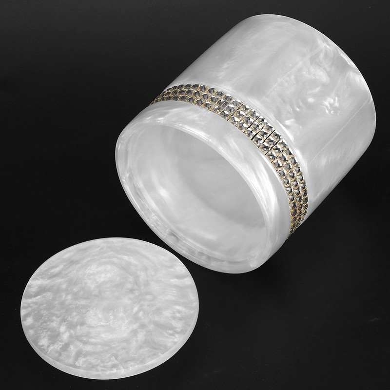 Innovative Resin Cotton Swab Toothpick Box Holder Jewelry Storage Container