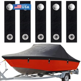 Sero Innovation Boat Cover Snap Extender - Black - Extension Size, 3" - Built in Finger Loops. Extend The Life of Your Boat top Canvas! 5 Pack