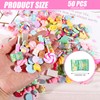 50 Pieces Mixed Slime Charms Set,Cute Resin Flatback Beads Making