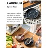 LAUCHUH Spoon Rest for Stove Top, Ceramic Spoon Holder 5"