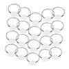 SEWACC 20pcs Adjustable Blank Ring Supports for Jewelry Making Metal
