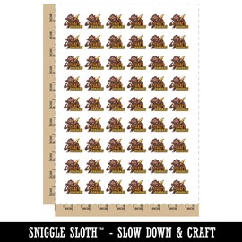 That's Bananas Shocked Surprised Monkey Ape Temporary Tattoo Water Resistant Fake Body Art Set Collection - 54 1" Tattoos (1 Sheet)