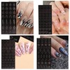 30 Sheets Airbrush Nail Stencils Stickers for Nail Art, 3D