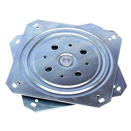 cyclingcolors Drehkranz Schwerlast 155 x 155 mm Drehbeschlag 360° kugelgelagert Drehteller Stahl Druck-Kugellager 150 kg Schwenkauszug mit Drehplatte Möbel Schränke