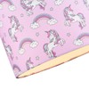 Beautiful Modern Soft Lilac Cotton Lamp Shade with Unicorns Clouds