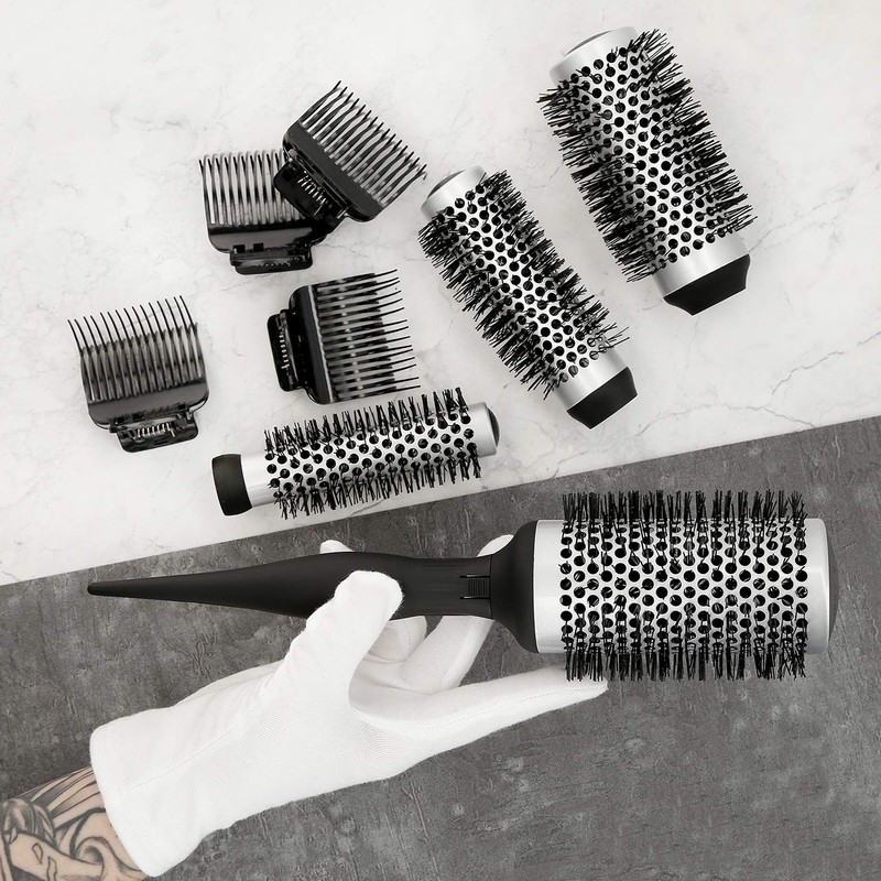 T4B LUSSONI 4 Piece Professional Antistatic Styling Brush Set with