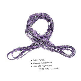 Gatuida Elegant Floral Lace Trim 4.5m Decorative Ribbon for DIY Wedding Event Decor