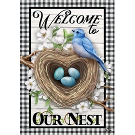 Welcome to Our Nest Garden Flag 12.5" x 18" Briarwood Lane