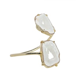 Dazzle Appeal Agate Geode Slice Gold Bracelet, Bridesmaid Gift Bracelet Agate Druzy Slice Jewellery Bracelet (White)